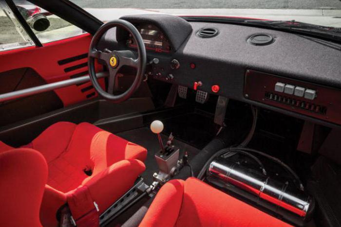 Coche "Ferrari F40": revisión, especificaciones y reseñas