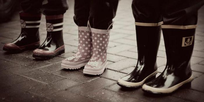 botas de goma para niños