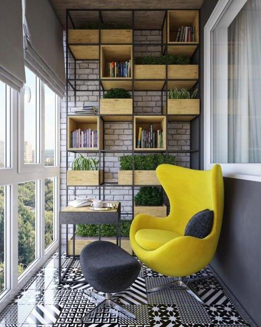 Balcones en el estilo loft: fotos e ideas