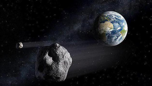 La caída del asteroide a la Tierra en 2017