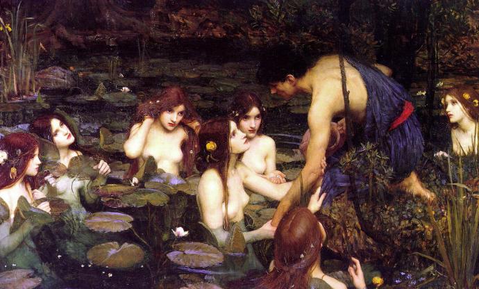 Las hermosas náyades son una parte integral de la mitología griega