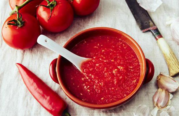 Adjika es una receta cruda con aspirina. Receta casera para tomates crudos con aspirina (foto)