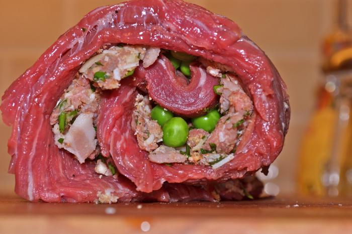 Recetas de rollo de carne en el horno. 