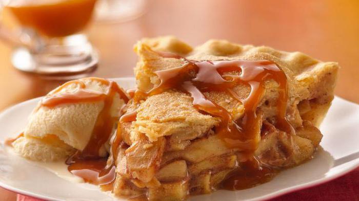 tarta de manzana en la receta de la leche