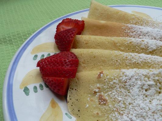 receta para panqueques finos en leche