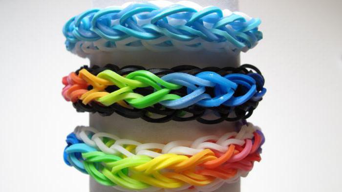 pulsera de bandas elásticas que teje lluvia