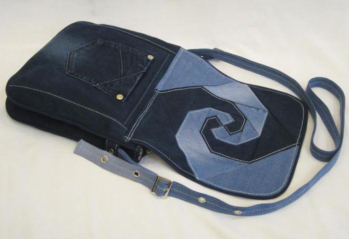 Remodelación: una bolsa de jeans. Patrón de una bolsa de jeans