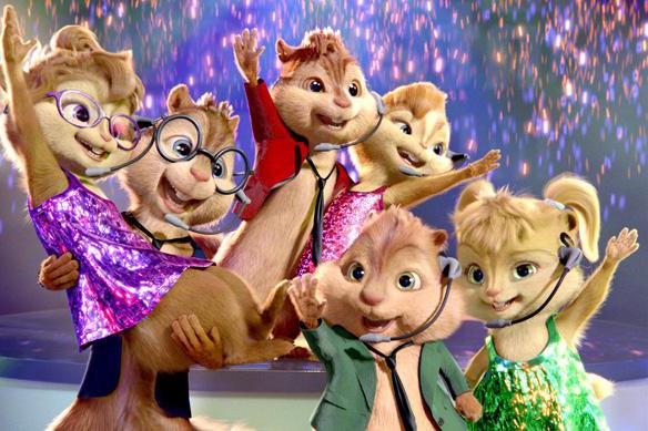 Los actores "Alvin and the Chipmunks 2" mezclaron a la audiencia. Pero no críticos