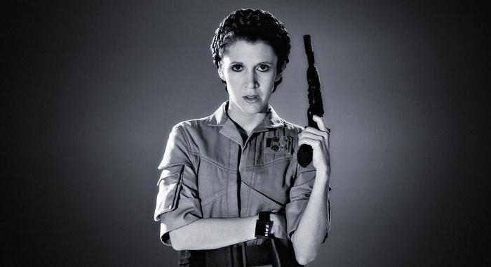 Carrie Fisher en su juventud 