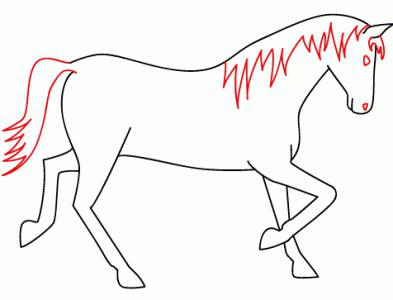Cómo dibujar un caballo en etapas: un esquema simple
