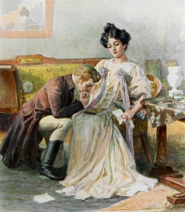 La relación entre Onegin y Tatiana en la novela de Pushkin "Eugene Onegin"