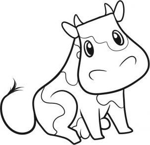 Lección de dibujo Cómo dibujar una vaca