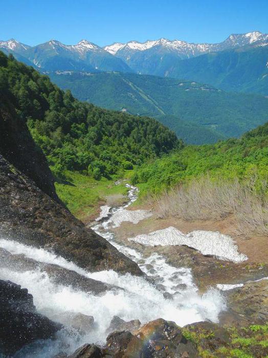 La cascada de Polikar es un punto de referencia del territorio de Krasnodar