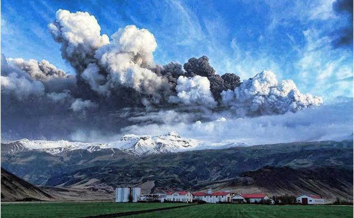 Volcán en Islandia