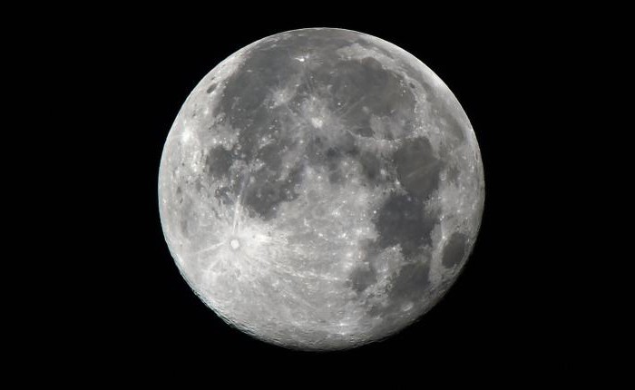 la luna llena está en el cielo