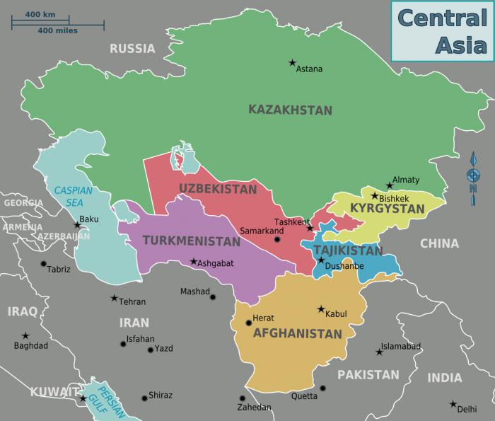 Los países de Asia Central y sus breves características