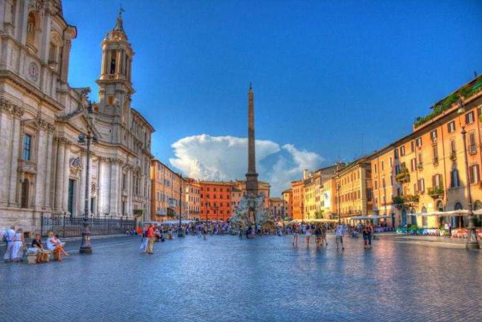 cuadrado de Navona en Roma