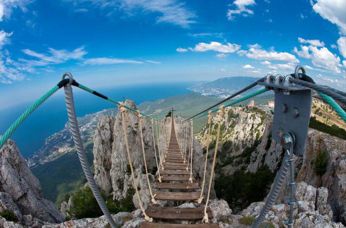 Puente colgante en petit ah 