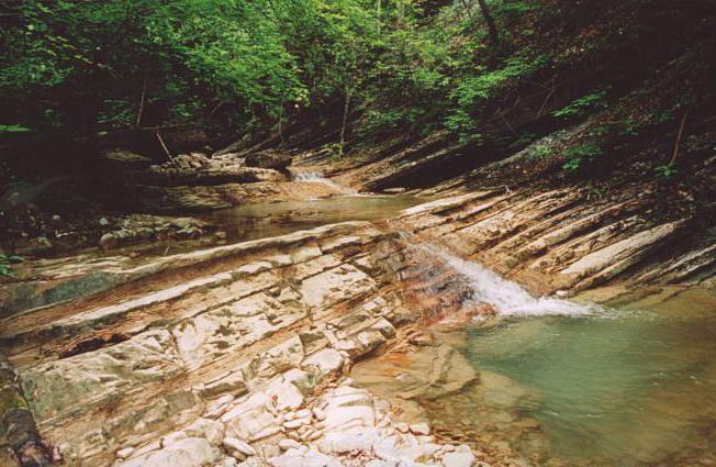 Jane es un río en Gelendzhik. Cascadas en el río Jan