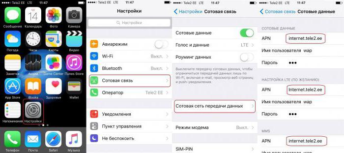 cómo configurar internet en iphone 5s tele2